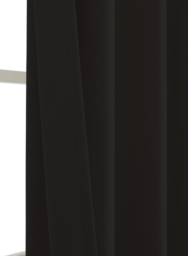Upcortinassi Fire Resistant Curtain for School, Test Certification NFPA701, Rod Pocket Top, Black 52 x 63 inch, Pack of 1 Panel - Image 3